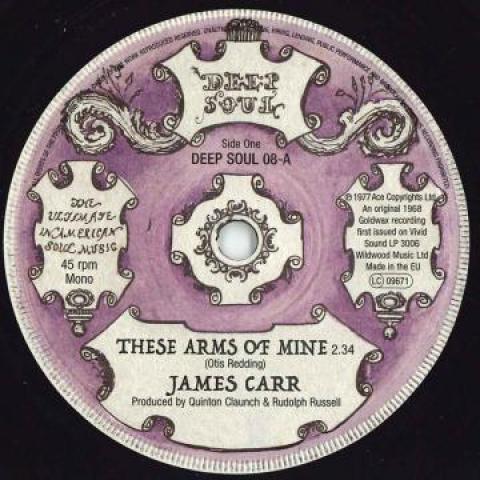 7-дюймовая пластинка JAMES CARR - These Arms Of Mine / Let s Face Fac DEEPSOUL08 Deep Soul Music 2018 UK Соул/Фанк
7-дюймовая пластинка JAMES CARR - These Arms Of Mine / Let s Face Fac DEEPSOUL08 Deep Soul Music 2018 UK Соул/Фанк