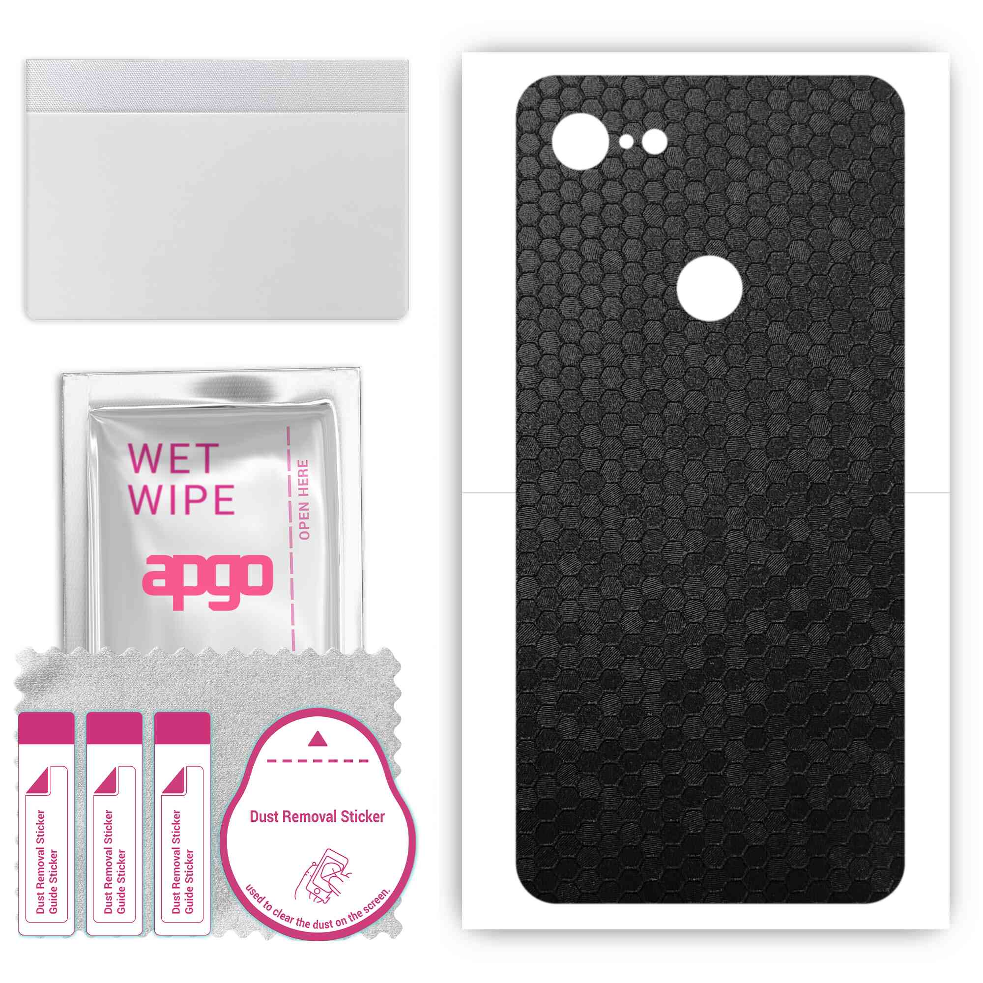 Apgo Protective Skin Sticker для задньої панелі, сумісної з Google Pixel 3 XL, Wrap Film, Foil, Vinyl - Pattern Black Honeycomb
Apgo Protective Skin Sticker для задньої панелі, сумісної з Google Pixel 3 XL, Wrap Film, Foil, Vinyl - Pattern Black Honeycomb