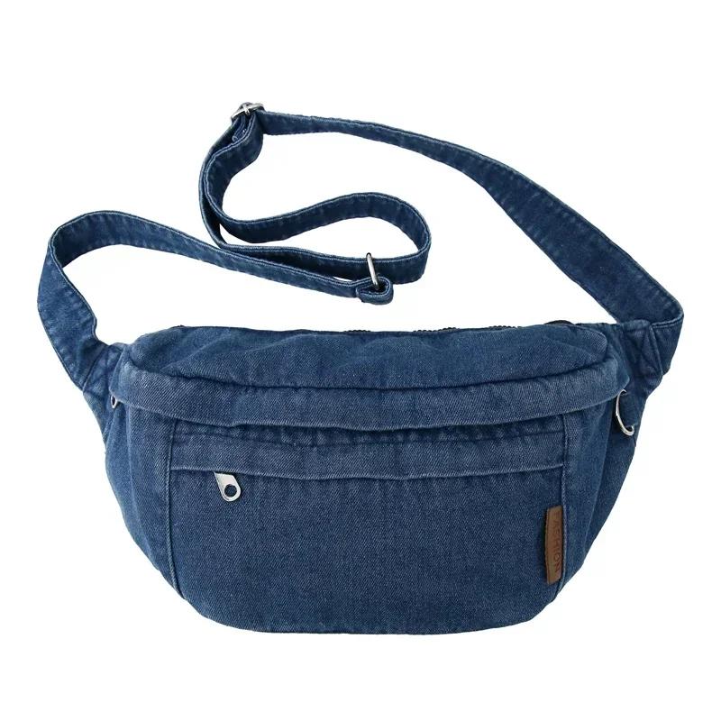 New Sewing Thread Denim Zipper Ladies Waist Packs Hot Sale Concise Neutral Shoulder Bags 2026 Brand Youth Female Crossbody Bags
New Sewing Thread Denim Zipper Ladies Waist Packs Hot Sale Concise Neutral Shoulder Bags 2026 Brand Youth Female Crossbody Bags