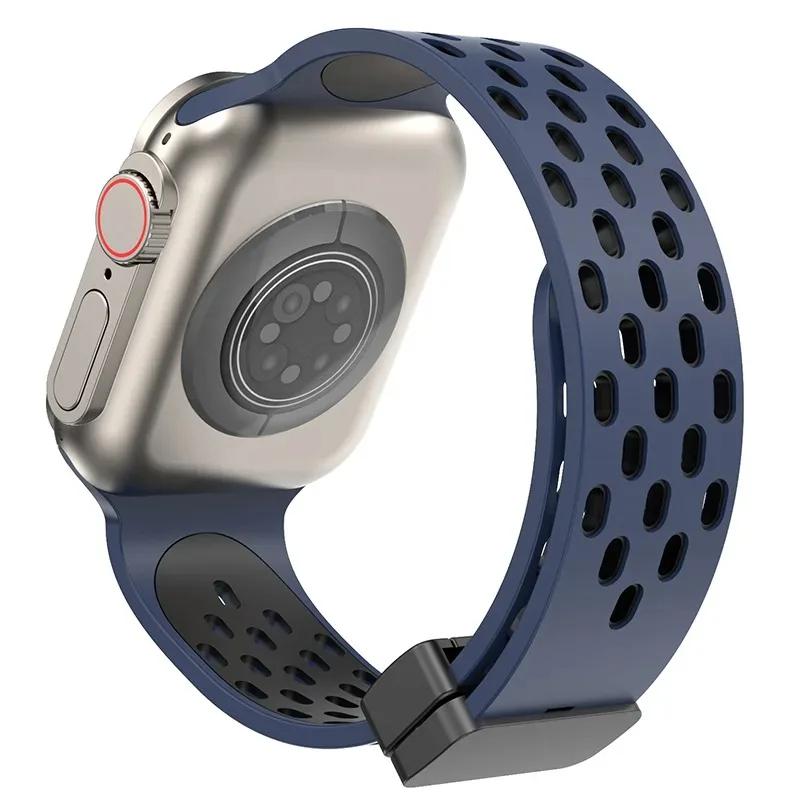 Sports Soft Silicone Magnetic Strap For Apple Watch Band Ultra 3 49mm Bracelet for iWatch Series 11 10 9 8 7 6 SE 5 4 3 45mm 41mm 38mm 46mm 42mm 44mm 38mm 40mm 41mm
Sports Soft Silicone Magnetic Strap For Apple Watch Band Ultra 3 49mm Bracelet for iWatch Series 11 10 9 8 7 6 SE 5 4 3 45mm 41mm 38mm 46mm 42mm 44mm 38mm 40mm 41mm
