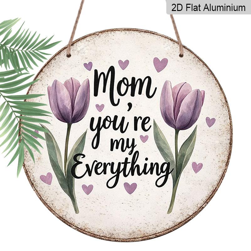 2D Flat, A Round Aluminum Sign Measuring Featuring a Vintage Plaque with The Phrase Mom You Re My Everything , Perfect As a Mother S Day Gift 7.87x7.87inch
2D Flat, A Round Aluminum Sign Measuring Featuring a Vintage Plaque with The Phrase Mom You Re My Everything , Perfect As a Mother S Day Gift 7.87x7.87inch