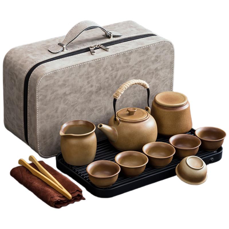 Woding Coarse Pottery Kung Fu Travel Tea Set
Woding Coarse Pottery Kung Fu Travel Tea Set