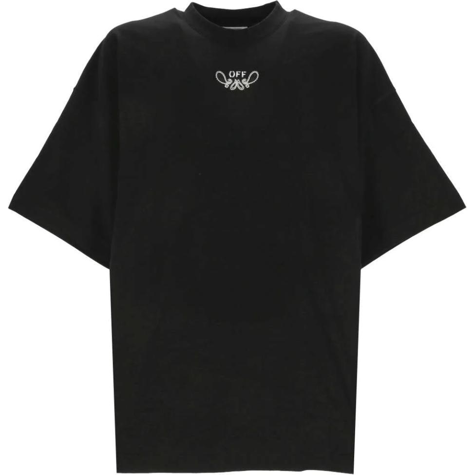 Off-White Футболка с круглым вырезом и коротким рукавом с логотипом. Мужские топы черного цвета OMAA161S24JER0011001
Off-White Футболка с круглым вырезом и коротким рукавом с логотипом. Мужские топы черного цвета OMAA161S24JER0011001