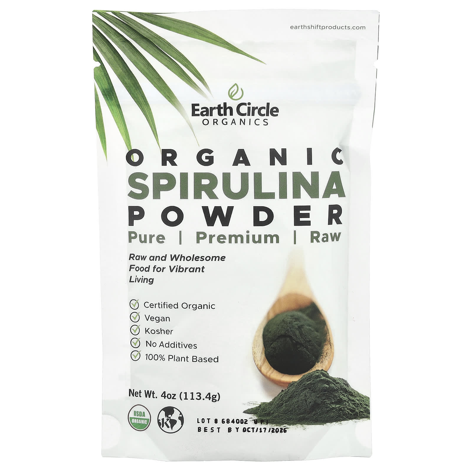 Organic Spirulina Powder, 113G (4Oz) 
Organic Spirulina Powder, 113G (4Oz)