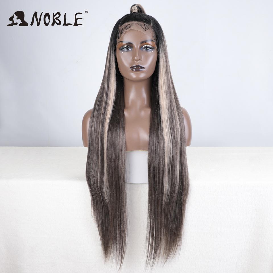 Noble 13x4 Lace Front Wig Synthetic 36 Inch Updo Ombre Brown Highlight Wig Long Straight Wigs For Women Lace Wig Cosplay Wigs (as the picture,150%&36inches&13X4 With Bang)
Noble 13x4 Lace Front Wig Synthetic 36 Inch Updo Ombre Brown Highlight Wig Long Straight Wigs For Women Lace Wig Cosplay Wigs (as the picture,150%&36inches&13X4 With Bang)