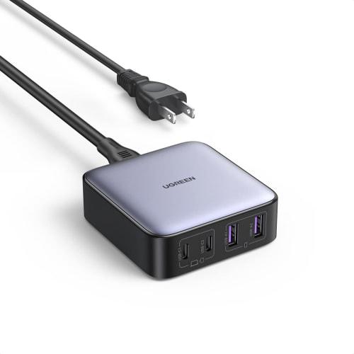 UGREEN Nexode PD Charger 65W 4-портовое настольное быстрое зарядное устройство [USB-C x 2 USB-A x 2 GaNFastII (Нитрид Галлия) Совместимость со стандартами PD/QC4+/PPS, включая
UGREEN Nexode PD Charger 65W 4-портовое настольное быстрое зарядное устройство [USB-C x 2 USB-A x 2 GaNFastII (Нитрид Галлия) Совместимость со стандартами PD/QC4+/PPS, включая