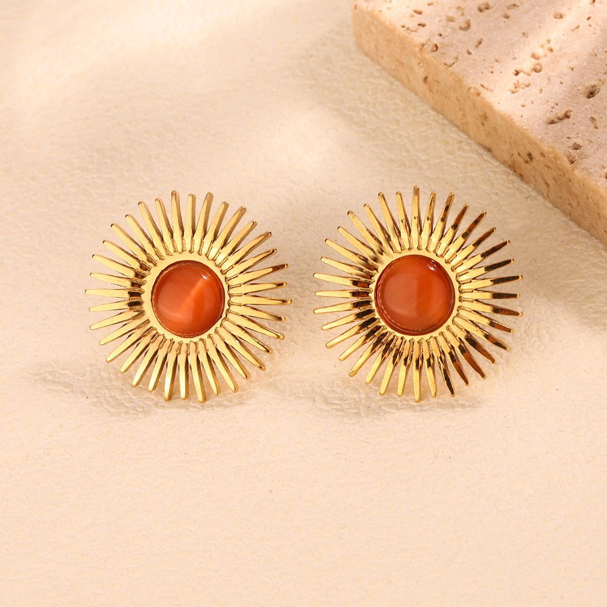 Stainless steel gold earrings, niche design sense light luxury metal studs, sweet and cool style versatile temperament earrings красный
Stainless steel gold earrings, niche design sense light luxury metal studs, sweet and cool style versatile temperament earrings красный