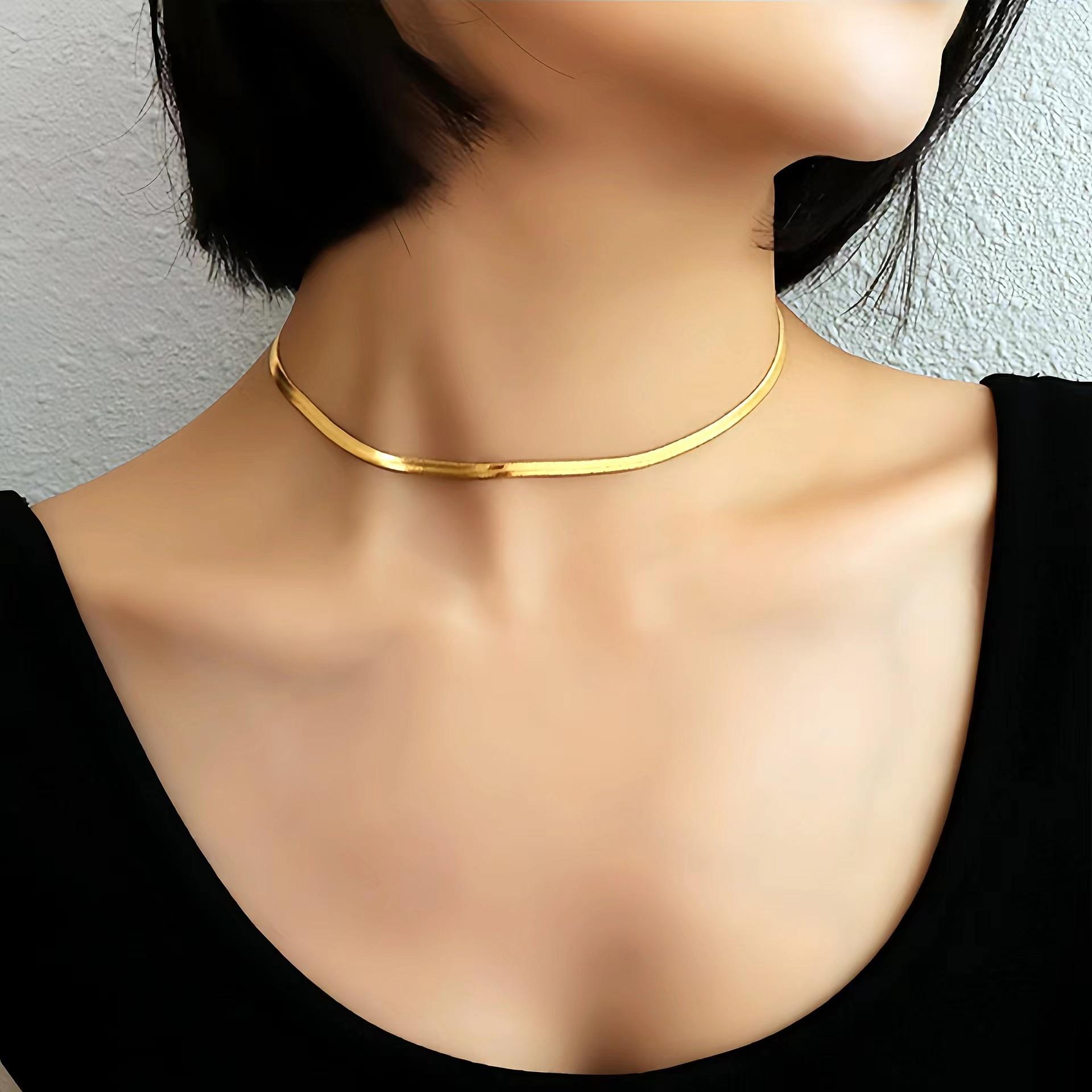 JYL TS Bracelet Minimalist Snake Chain Enhances Sophistication & Calm gold necklace
JYL TS Bracelet Minimalist Snake Chain Enhances Sophistication & Calm gold necklace
