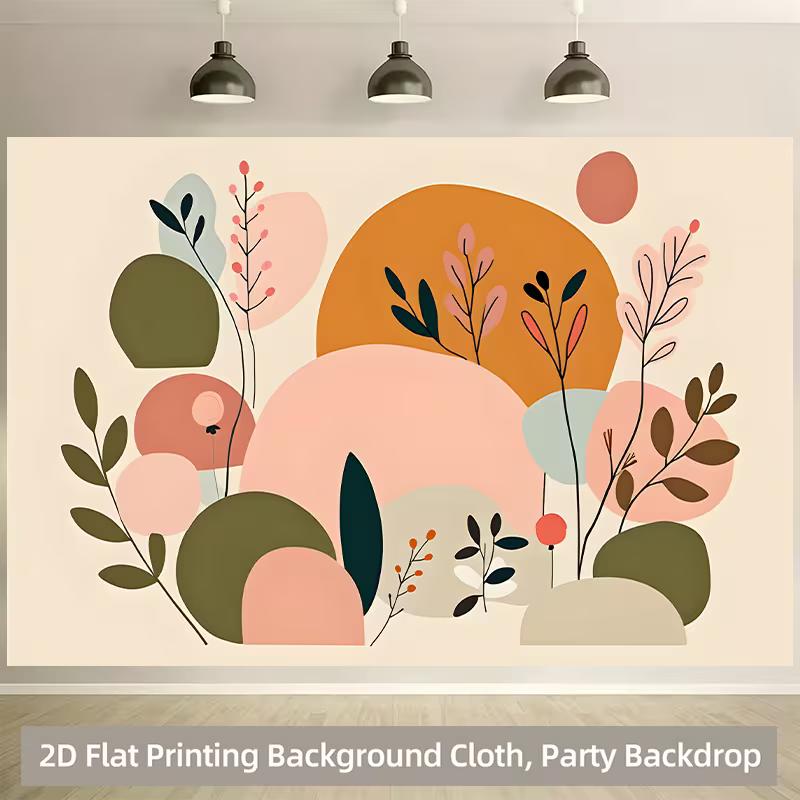 Minimalist Abstract Nature Tapestry, Soft Pastel Floral and Geometric Wall Hanging 47.2x31.5inch/120*80cm
Minimalist Abstract Nature Tapestry, Soft Pastel Floral and Geometric Wall Hanging 47.2x31.5inch/120*80cm