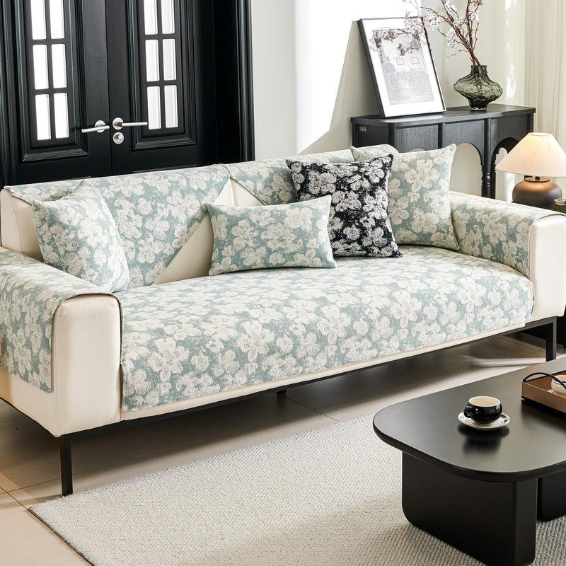 Pastoral Sofa Cushion New Four-Season Universal Simple Non-Slip Advanced Sense Chenille Straight Row Seat Cushion Cover 70*70cm
Pastoral Sofa Cushion New Four-Season Universal Simple Non-Slip Advanced Sense Chenille Straight Row Seat Cushion Cover 70*70cm