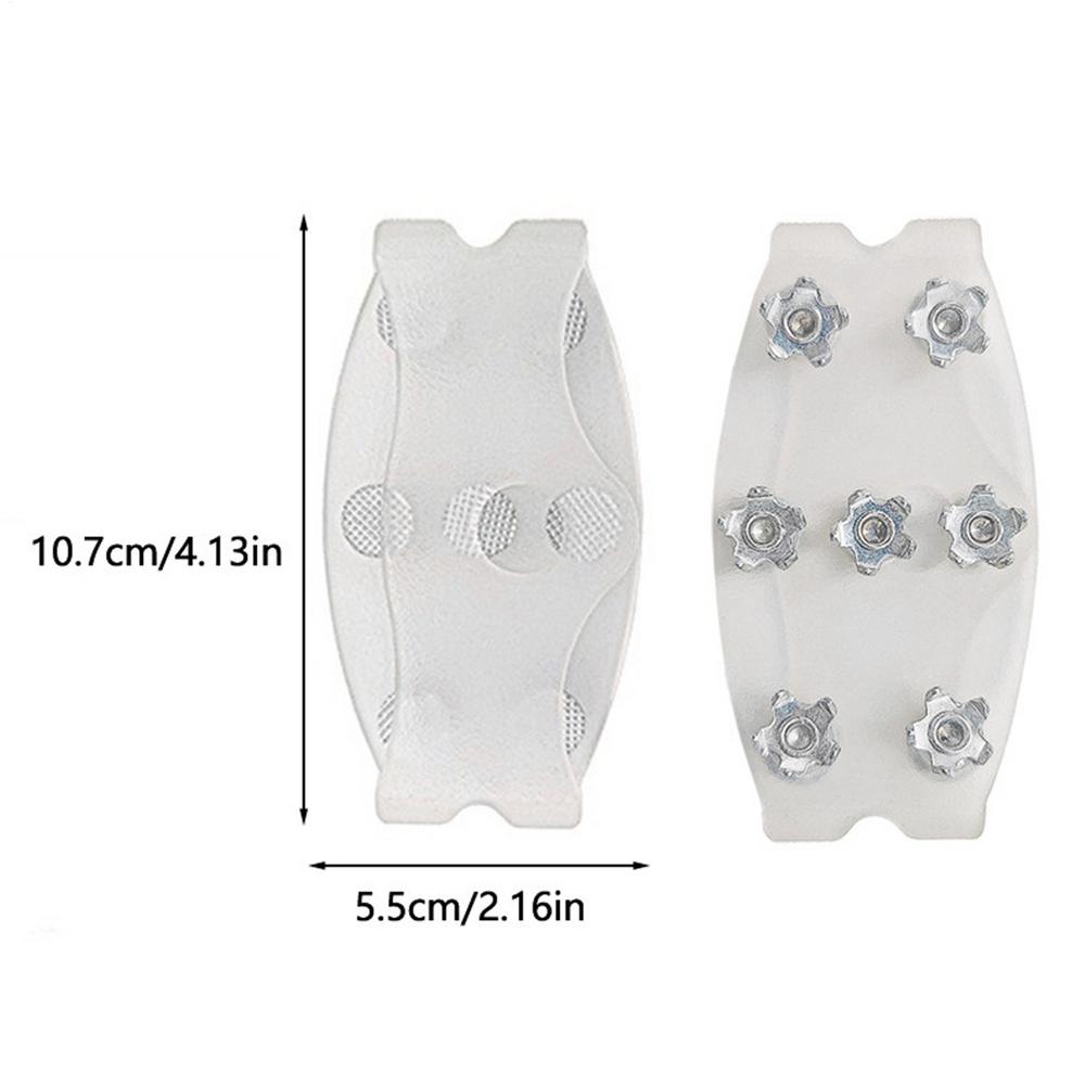 7 Studs Anti-Skid Snow Ice Climbing Shoes Cleats Thermo Plastic Elastomer Ice Claw Spikes Grips over Shoe Covers Crampons прозорий
7 Studs Anti-Skid Snow Ice Climbing Shoes Cleats Thermo Plastic Elastomer Ice Claw Spikes Grips over Shoe Covers Crampons прозорий