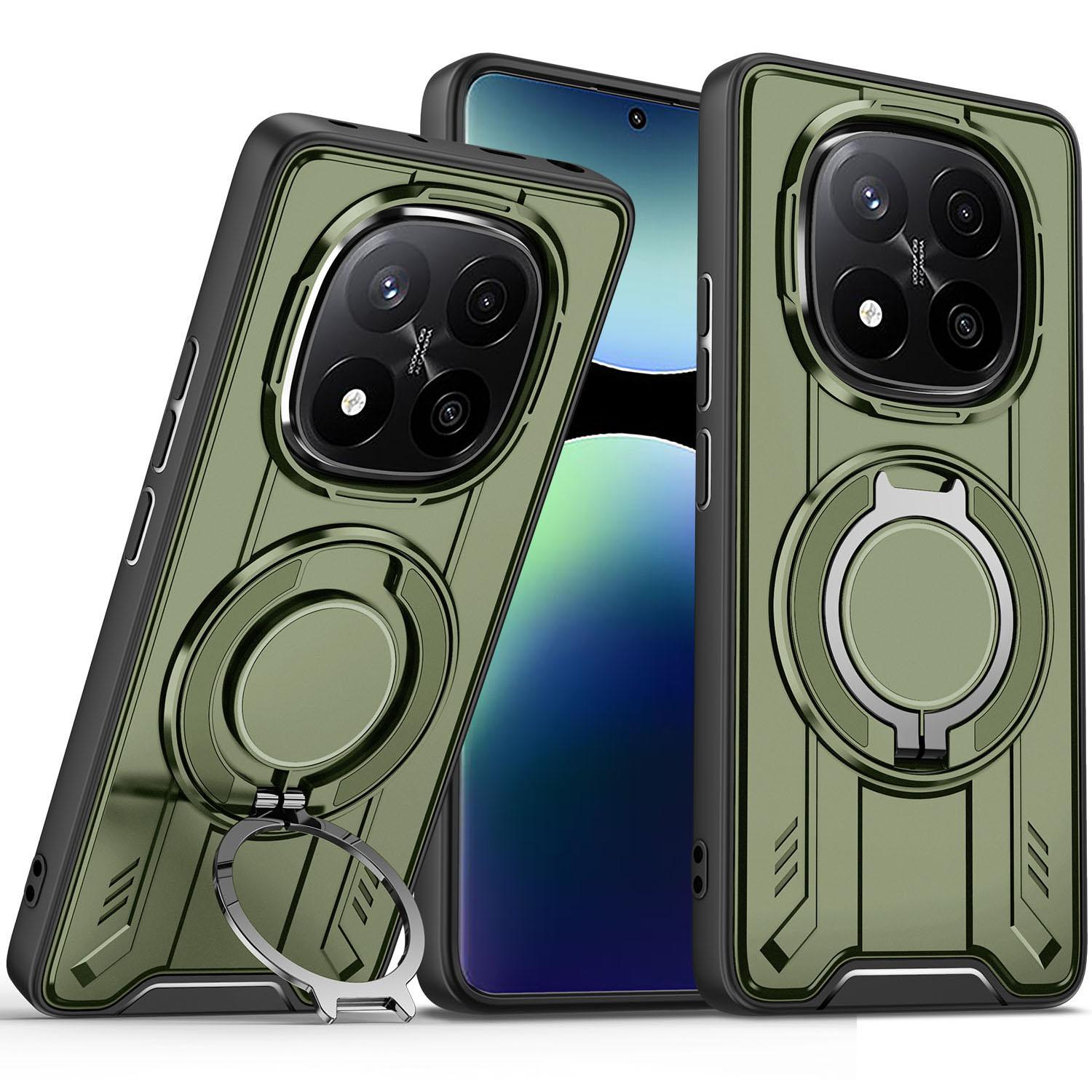 For Xiaomi Redmi Note 14 Pro+ 5G Magnetic Case Rotating Ring Kickstand PC + TPU Shockproof Phone Cover B
For Xiaomi Redmi Note 14 Pro+ 5G Magnetic Case Rotating Ring Kickstand PC + TPU Shockproof Phone Cover B