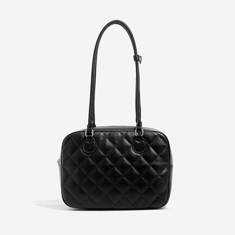 Luxury Diamond-patterned Toast Tote Bag Stylish Versatile Women Bowling Handbag Large Capacity Zipper Underarm Bag Solid Color
Luxury Diamond-patterned Toast Tote Bag Stylish Versatile Women Bowling Handbag Large Capacity Zipper Underarm Bag Solid Color