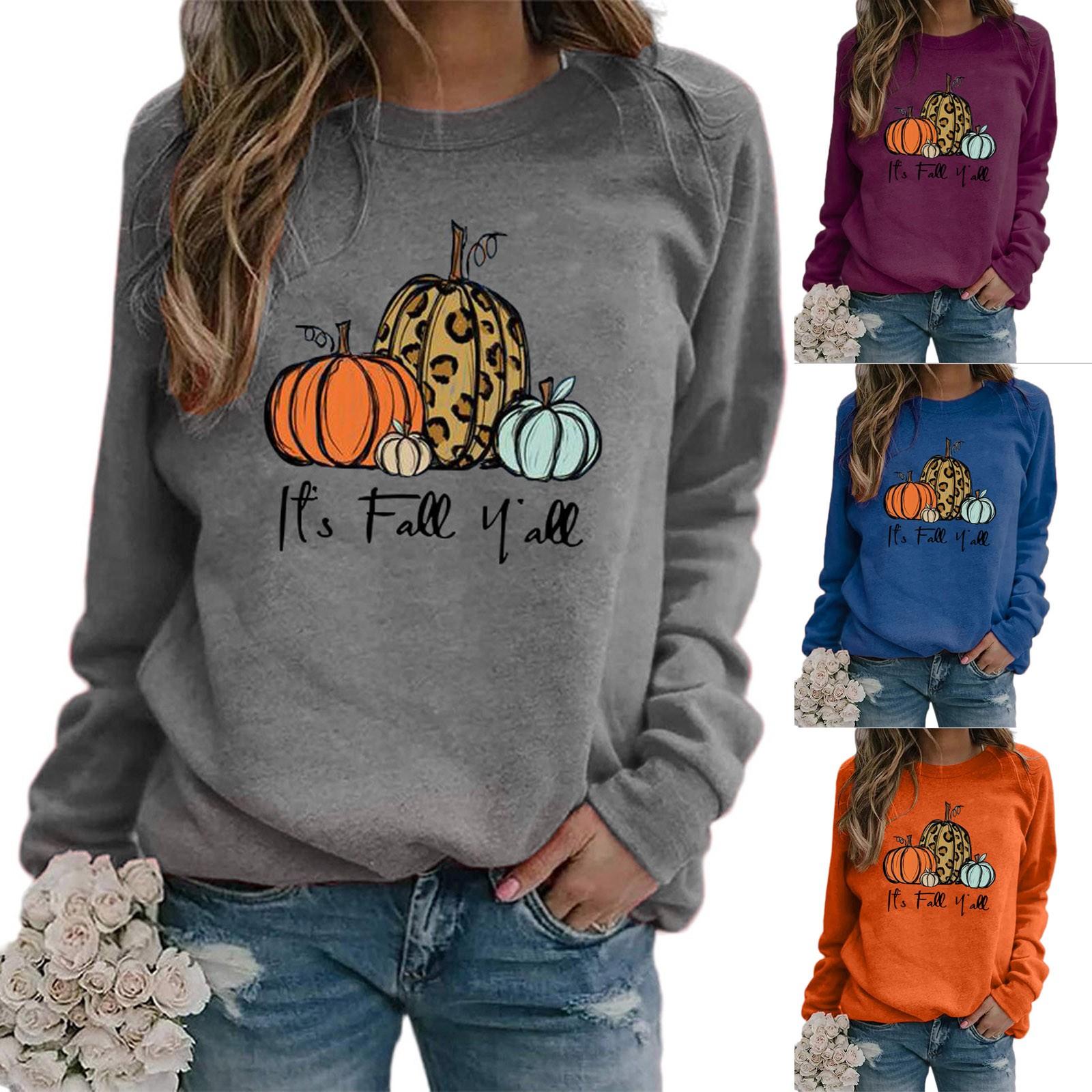 Женский повседневный модный пуловер с длинным рукавом и круглым вырезом с принтом Хэллоуина
Женский повседневный модный пуловер с длинным рукавом и круглым вырезом с принтом Хэллоуина