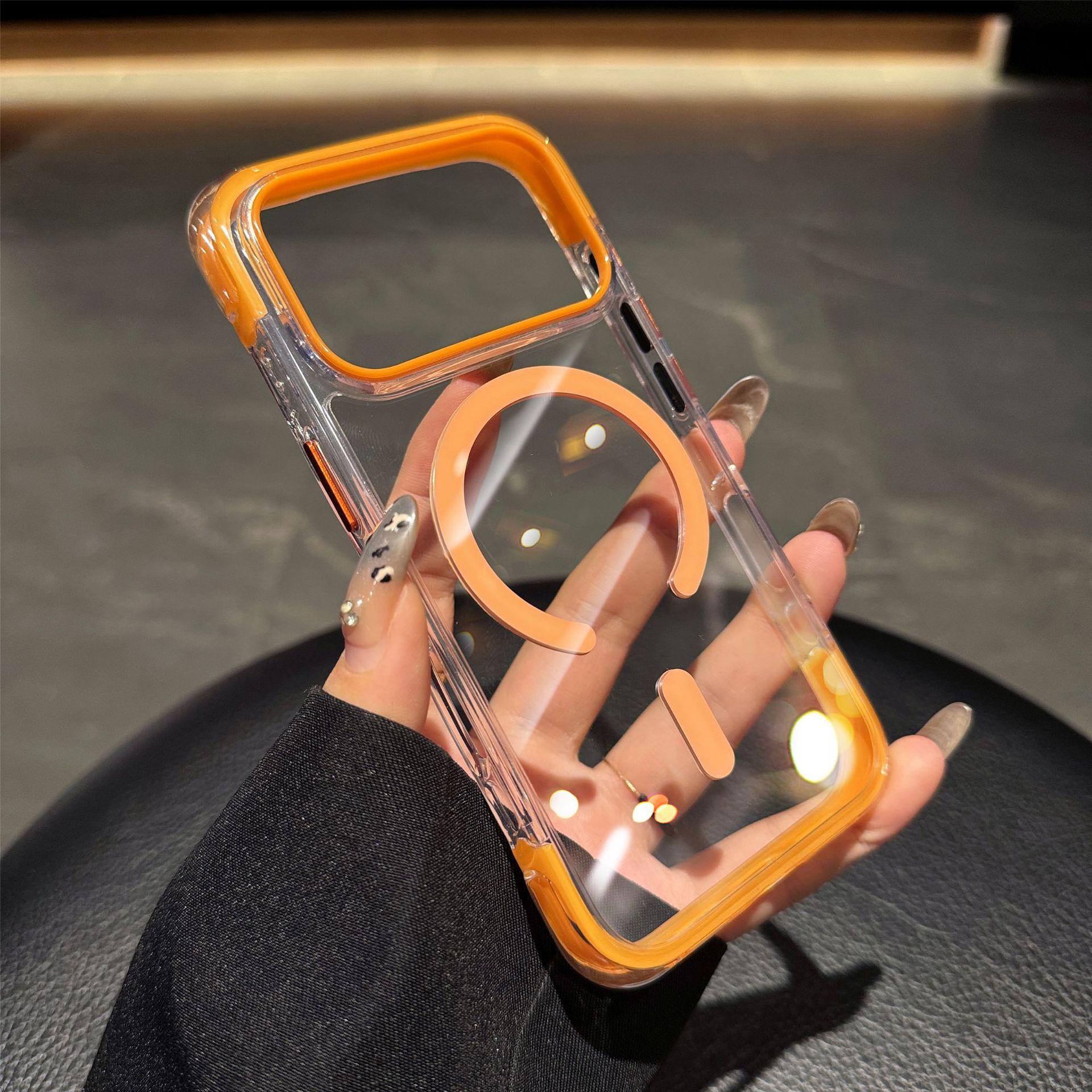 Compatible with iPhone 17, Dual-Color Airbag, Transparent Magnetic Case, Fits Apple 16 Pro Max, Drop-Proof Protective Design iPhone 17 Pro
Compatible with iPhone 17, Dual-Color Airbag, Transparent Magnetic Case, Fits Apple 16 Pro Max, Drop-Proof Protective Design iPhone 17 Pro