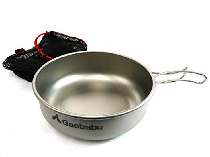 Gaobabu Titanium Bowl 500ml with Mesh Bag Highly Foldable Suitable for Direct Frying Soup Cup - Lightweight, Compact, Durable, Handle, Flame, Pan,
Gaobabu Titanium Bowl 500ml with Mesh Bag Highly Foldable Suitable for Direct Frying Soup Cup - Lightweight, Compact, Durable, Handle, Flame, Pan,