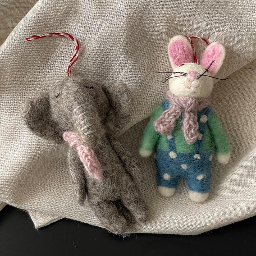 Rabbit Elephant Keyring Surfing Dog Whale Keychain Cute Handmade Wool Felt Animal Pendant Unisex Style 6
Rabbit Elephant Keyring Surfing Dog Whale Keychain Cute Handmade Wool Felt Animal Pendant Unisex Style 6