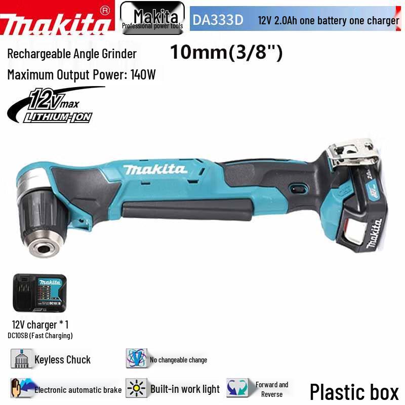Makita DA333D 12V Cordless Angle Drill Driver CN plug (adapter included)
Makita DA333D 12V Cordless Angle Drill Driver CN plug (adapter included)