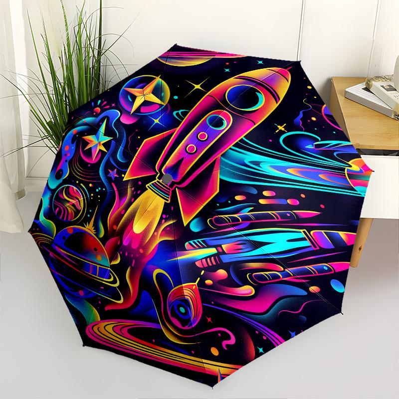Rocket, Space Theme 8 Bone Hand Automatic Folding Fashion umbrella, Compact and Portable Design, A Perfect Gift for Birthday, Christmas or B
Rocket, Space Theme 8 Bone Hand Automatic Folding Fashion umbrella, Compact and Portable Design, A Perfect Gift for Birthday, Christmas or B