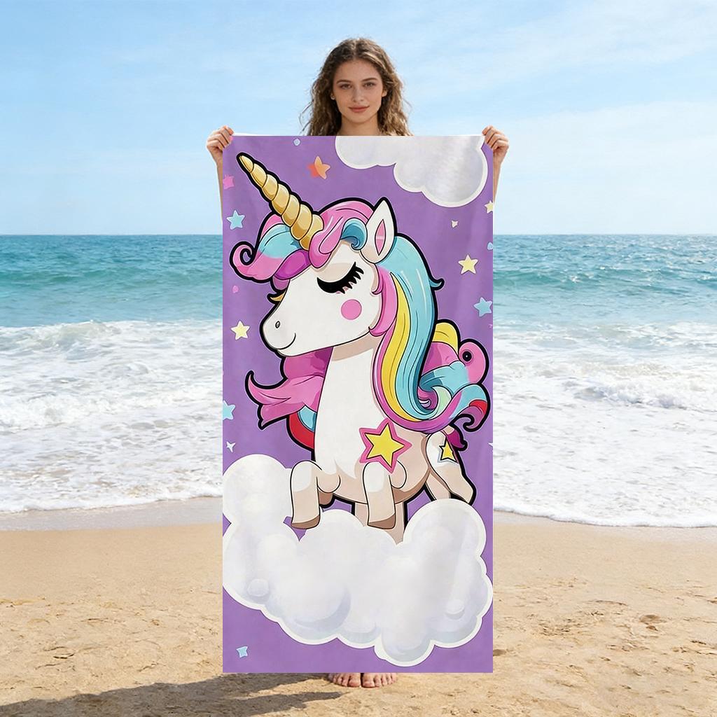 Kawaii Rainbow Unicorn Beach Towel Microfiber Quick Dry Absorbent Sand Free Oversized Bath Towel for Girls Women Aesthetic W30*H60(CM)
Kawaii Rainbow Unicorn Beach Towel Microfiber Quick Dry Absorbent Sand Free Oversized Bath Towel for Girls Women Aesthetic W30*H60(CM)