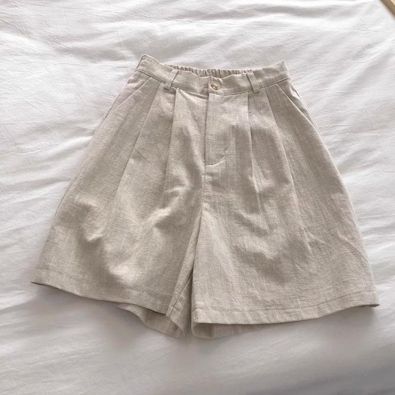 women s High Waist Pleated Cotton Linen Wide Leg Shorts Casual A Line Five Point Short Pants M
women s High Waist Pleated Cotton Linen Wide Leg Shorts Casual A Line Five Point Short Pants M