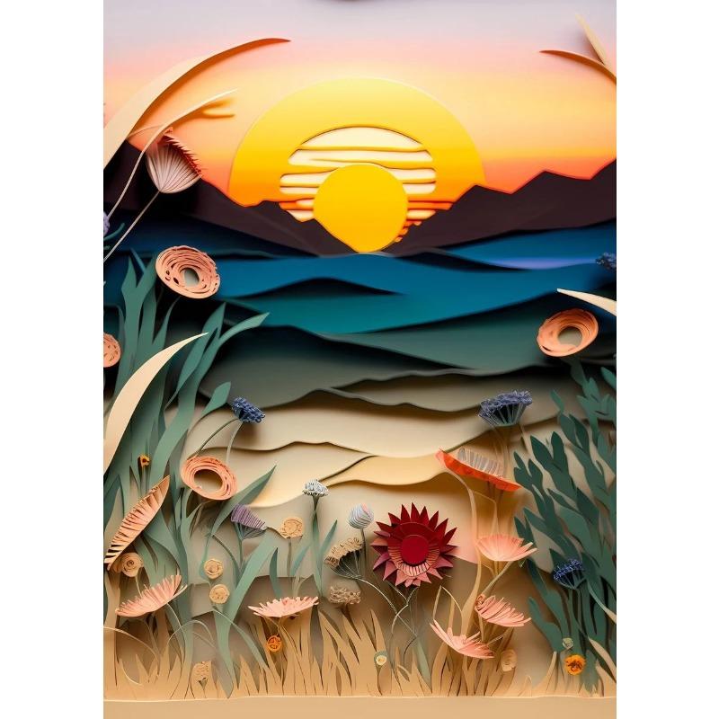 Постер с принтом «Вырезание из бумаги» Инопланетный мир Природа в стиле оригами Настенное искусство Пейзаж с солнцем и горами Холст Картина Декор для дома и комнаты 21cm×30cm NoFrame
Постер с принтом «Вырезание из бумаги» Инопланетный мир Природа в стиле оригами Настенное искусство Пейзаж с солнцем и горами Холст Картина Декор для дома и комнаты 21cm×30cm NoFrame