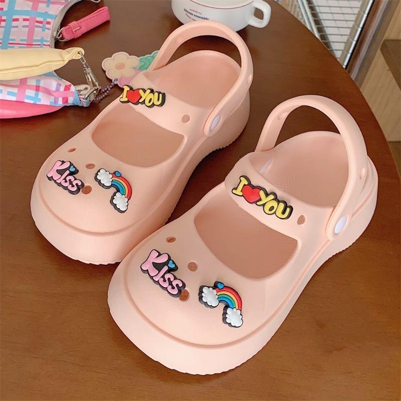 Summer Baotou Hole Shoe Women Cartoon Cute Sandals Creative Beach Sandal Seaside Holiday Stepping Feeling Eva Soles Wear Slipper
Summer Baotou Hole Shoe Women Cartoon Cute Sandals Creative Beach Sandal Seaside Holiday Stepping Feeling Eva Soles Wear Slipper