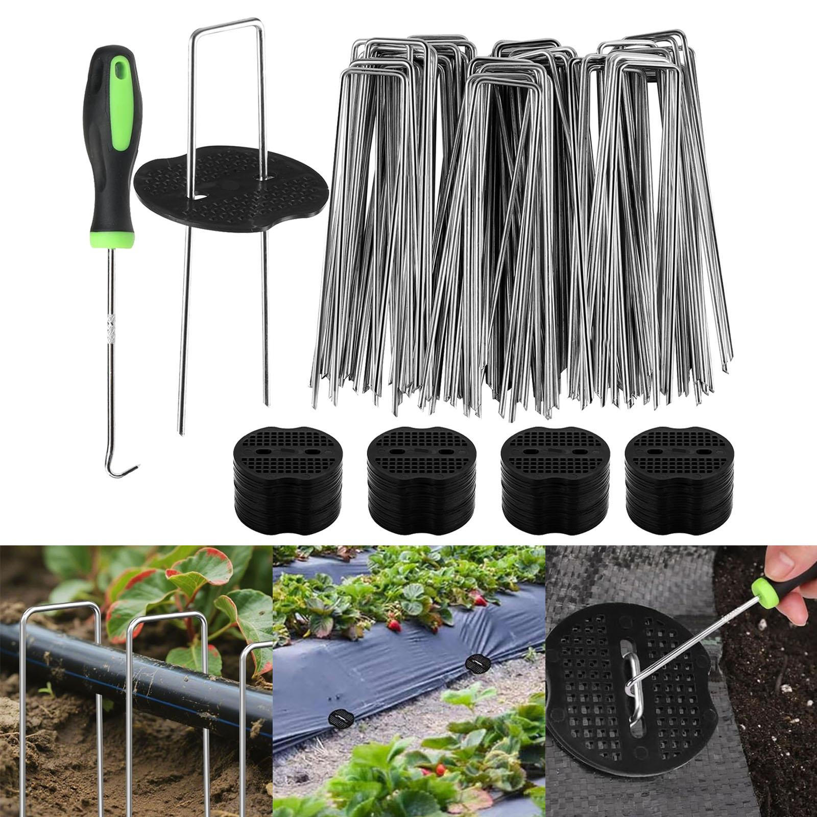 50x U Shaped Garden Stakes Ground Spikes with Pick Hook Strong Lawn Staples Pins for Fence
50x U Shaped Garden Stakes Ground Spikes with Pick Hook Strong Lawn Staples Pins for Fence