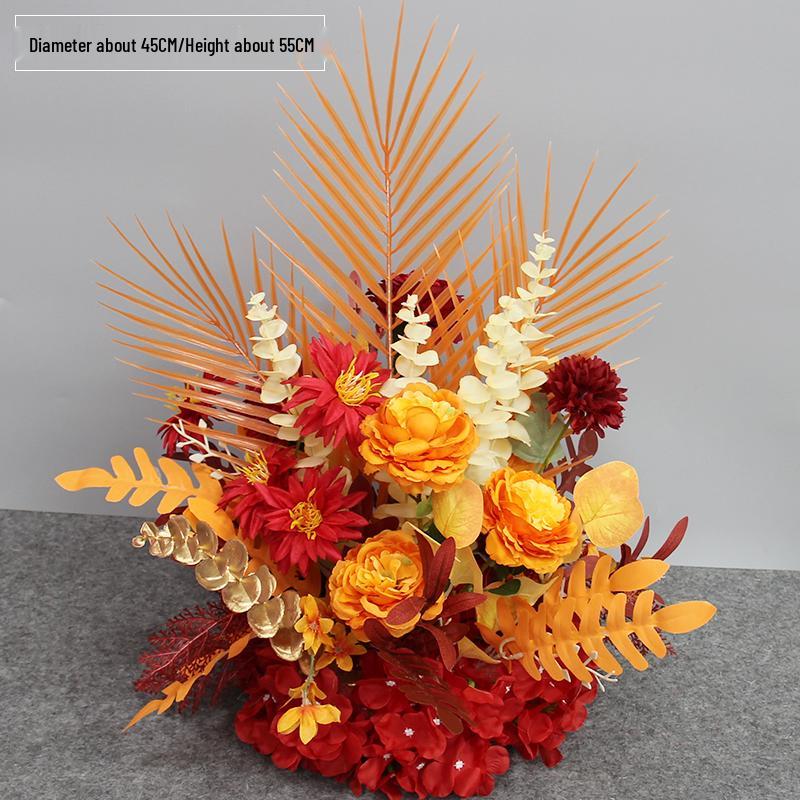 Red Theme Wedding Decoration Set: T-stage, Welcome Area, Ground Row, Aisle, and Flowers in Chinese Style.
Red Theme Wedding Decoration Set: T-stage, Welcome Area, Ground Row, Aisle, and Flowers in Chinese Style.