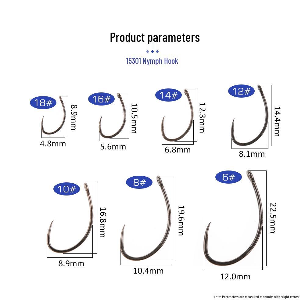 Barbless Soft Hackle Nymph Fly Fishing Lure with Hook Tying Accessories 10# (10 pcs/bag)
Barbless Soft Hackle Nymph Fly Fishing Lure with Hook Tying Accessories 10# (10 pcs/bag)