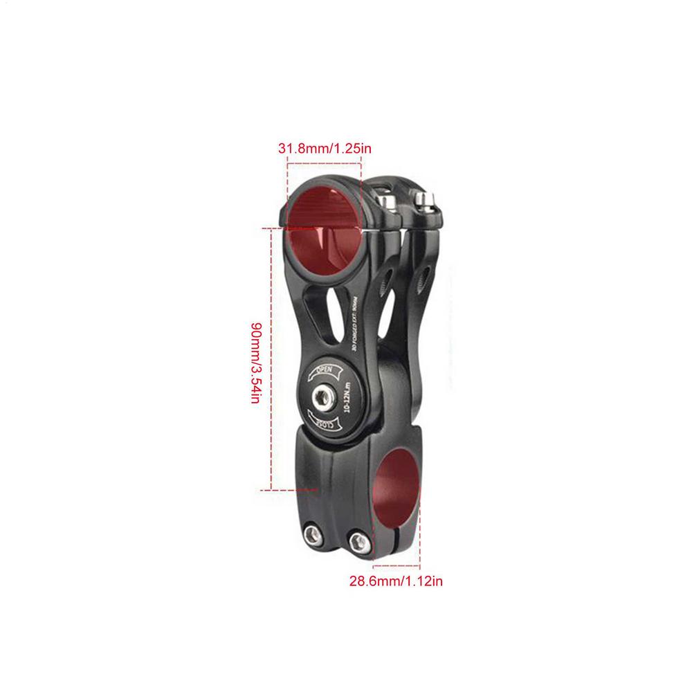Bike Stem 31.8mm Mountain Bike Handlebar Stem Lightweight Aluminum Alloy Extender Cycling Accessory for Trail Climbing Racing
Bike Stem 31.8mm Mountain Bike Handlebar Stem Lightweight Aluminum Alloy Extender Cycling Accessory for Trail Climbing Racing