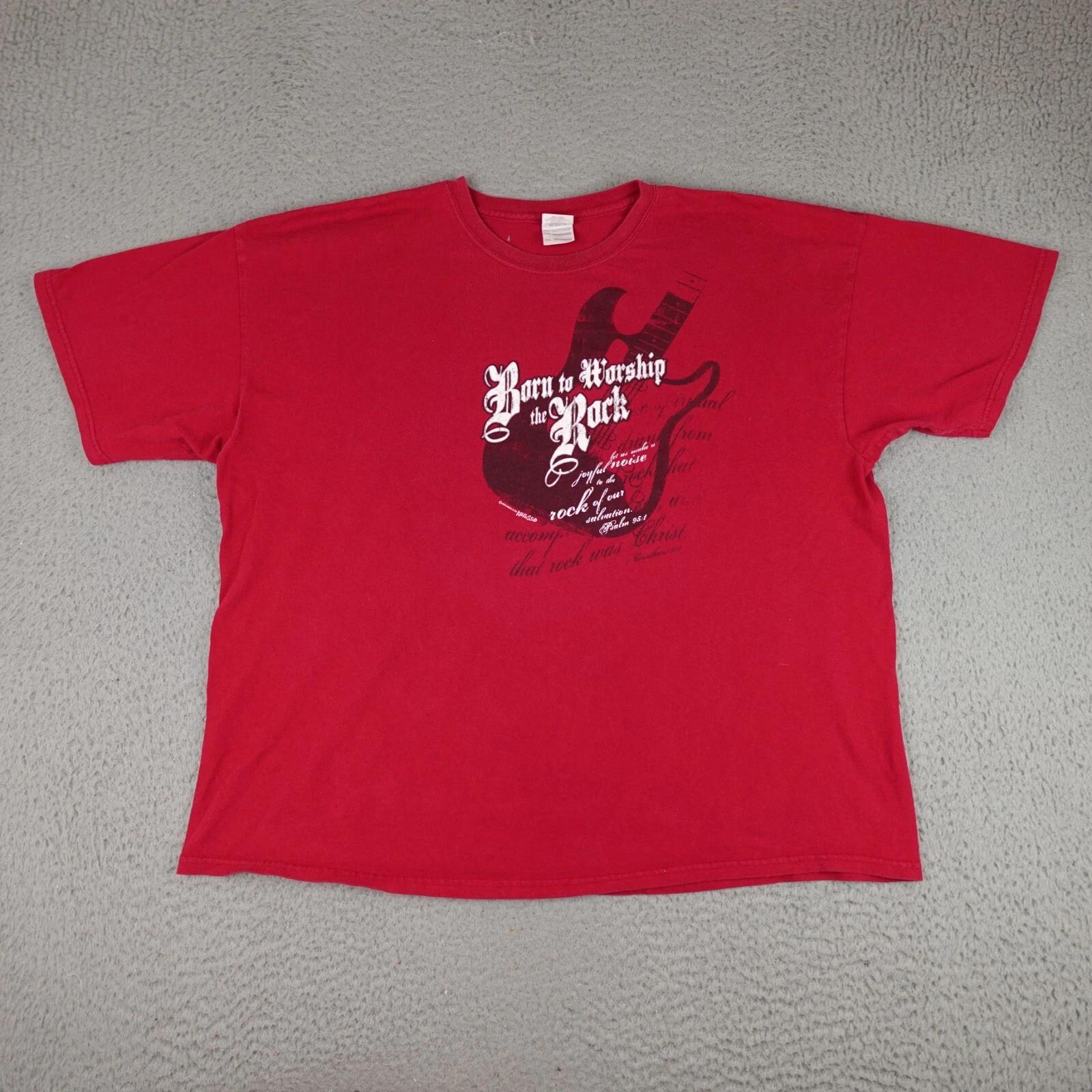 Vintage Jesus Shirt Mens 2XL Red Born To Worship The Rock Psalm 95 Short Sleeve S
Vintage Jesus Shirt Mens 2XL Red Born To Worship The Rock Psalm 95 Short Sleeve S