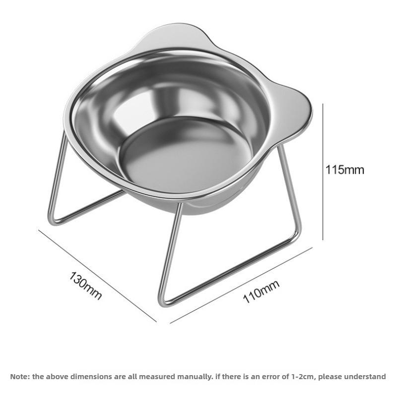 Raised Elevated 15°Tilted Cat Bowls Neck Guard Cat Food Bowl 304 Stainless Steel Shatter-resistant Pet Supplies for Puppy Cat
Raised Elevated 15°Tilted Cat Bowls Neck Guard Cat Food Bowl 304 Stainless Steel Shatter-resistant Pet Supplies for Puppy Cat