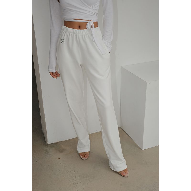 Thin Solid Color Casual Pants Spring and Summer Basic Pin White S
Thin Solid Color Casual Pants Spring and Summer Basic Pin White S