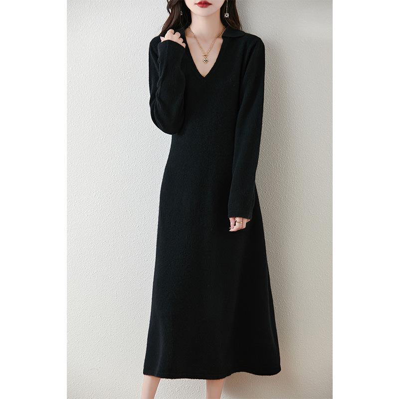 Women s 100% Pure Wool Mid-Length Knit Sweater Dress - Slimming Autumn/Winter Base Layer Long Skirt Medium
Women s 100% Pure Wool Mid-Length Knit Sweater Dress - Slimming Autumn/Winter Base Layer Long Skirt Medium
