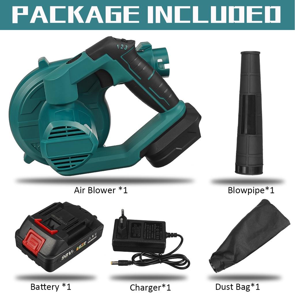 2200 Вт Электрический Аккумуляторный Воздуходув Вдув Всасывание Вращение на 180 градусов Пылесборник Очиститель Листьев Для Аккумулятора 18 В Синий 2 В 1 1*Battery
2200 Вт Электрический Аккумуляторный Воздуходув Вдув Всасывание Вращение на 180 градусов Пылесборник Очиститель Листьев Для Аккумулятора 18 В Синий 2 В 1 1*Battery