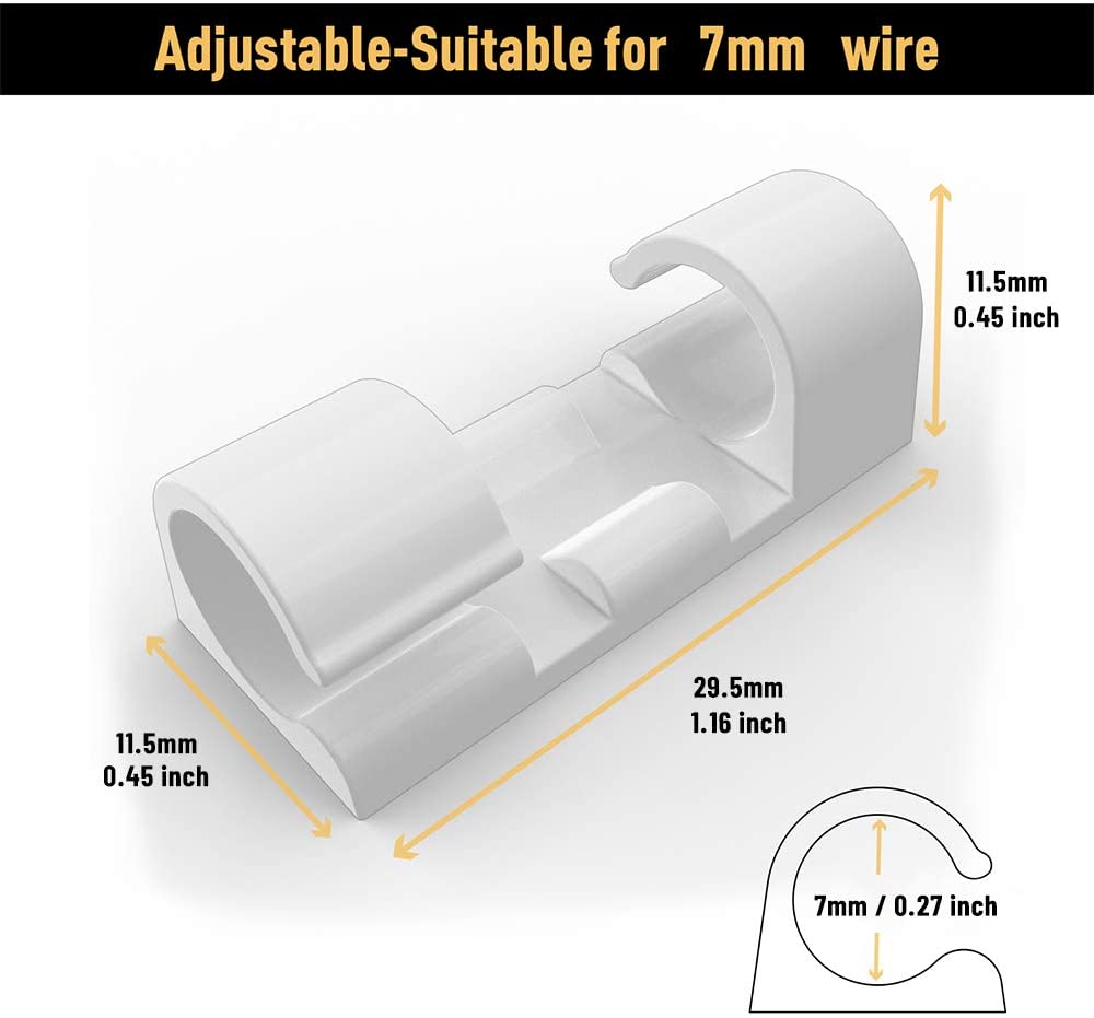 20 100 Pack Adhesive Car Cable Organizer Clips Cable Winder Drop Cable Holder Cord Management Desk Wire Tie Fixer Car Wire Clip 20 Pack білий
20 100 Pack Adhesive Car Cable Organizer Clips Cable Winder Drop Cable Holder Cord Management Desk Wire Tie Fixer Car Wire Clip 20 Pack білий
