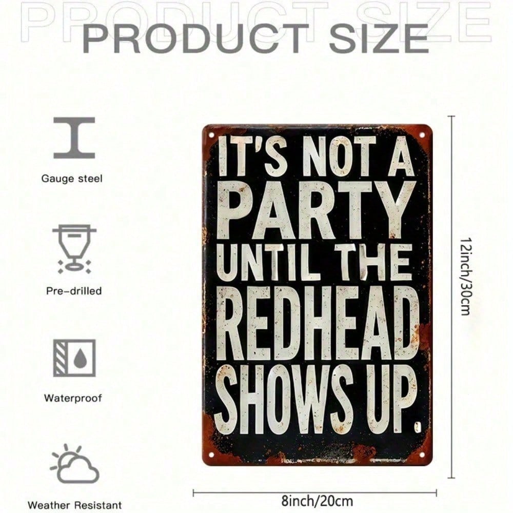 Funny Redhead Tin Sign Humorous Vintage Metal Art 8x12 Inch Party Wall Decor 20x30cm разноцветный
Funny Redhead Tin Sign Humorous Vintage Metal Art 8x12 Inch Party Wall Decor 20x30cm разноцветный