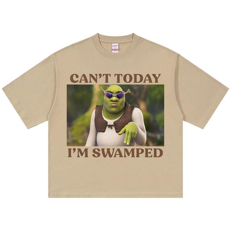 Cant Today Im Swamped Oversized T Shirt Funny Shrek Print Short Sleeve Tshirts Mens Fashion Cotton Tshirt Unisex Streetwear S
Cant Today Im Swamped Oversized T Shirt Funny Shrek Print Short Sleeve Tshirts Mens Fashion Cotton Tshirt Unisex Streetwear S
