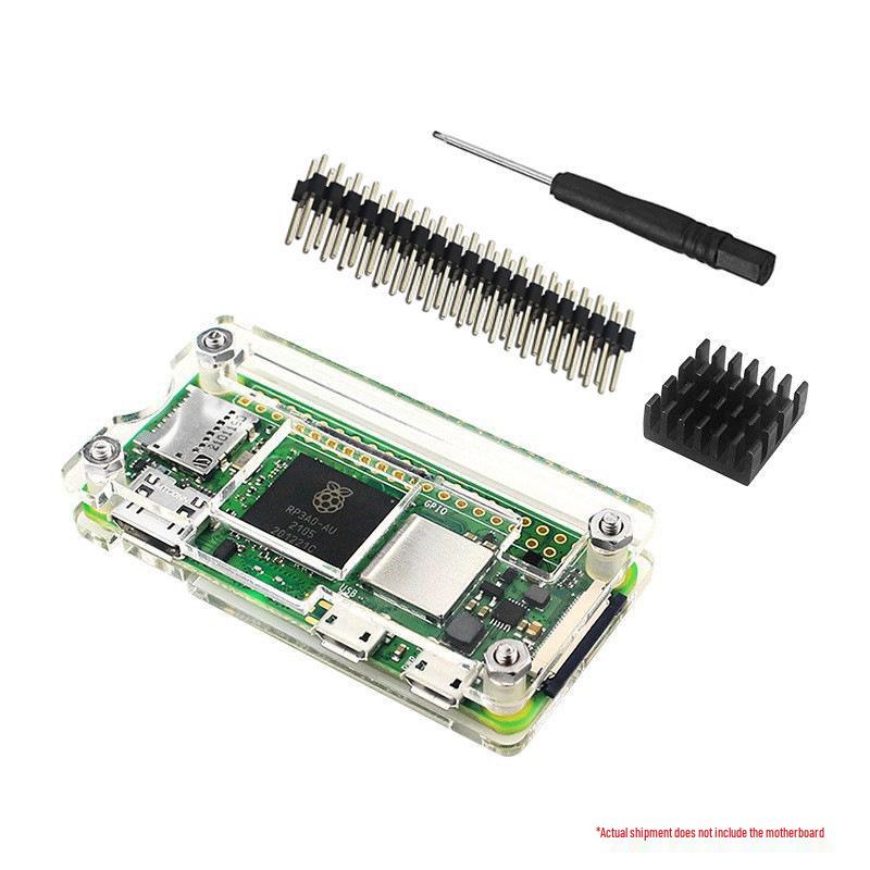 Raspberry Pi Zero 2 W: Акриловий корпус, штирьові роз єми та комплект радіаторів
Raspberry Pi Zero 2 W: Акриловий корпус, штирьові роз єми та комплект радіаторів