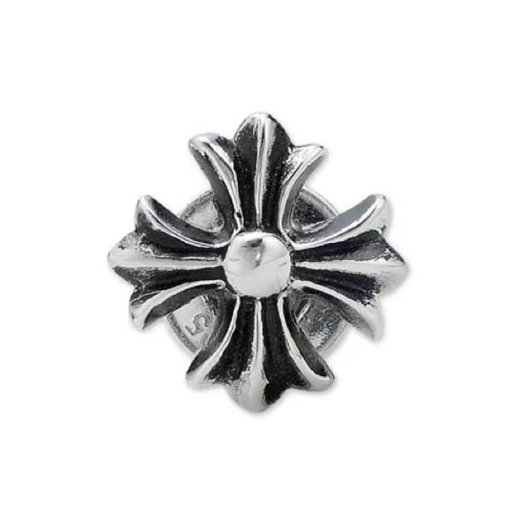 Chrome Hearts Small Cross Flower Single 925 Silver Stud Earring Men earrings CH-ED-543 Basic Packaging-Dust Bag,Silver
Chrome Hearts Small Cross Flower Single 925 Silver Stud Earring Men earrings CH-ED-543 Basic Packaging-Dust Bag,Silver