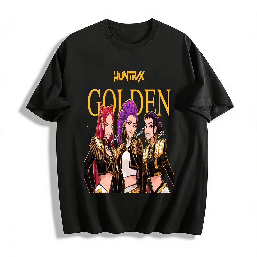 HUNTRIX GOLDEN Group Print Crop Top Trendy K-pop Style Idol Fan Support Shirt For Women Pure cotton T-shirt XXS
HUNTRIX GOLDEN Group Print Crop Top Trendy K-pop Style Idol Fan Support Shirt For Women Pure cotton T-shirt XXS