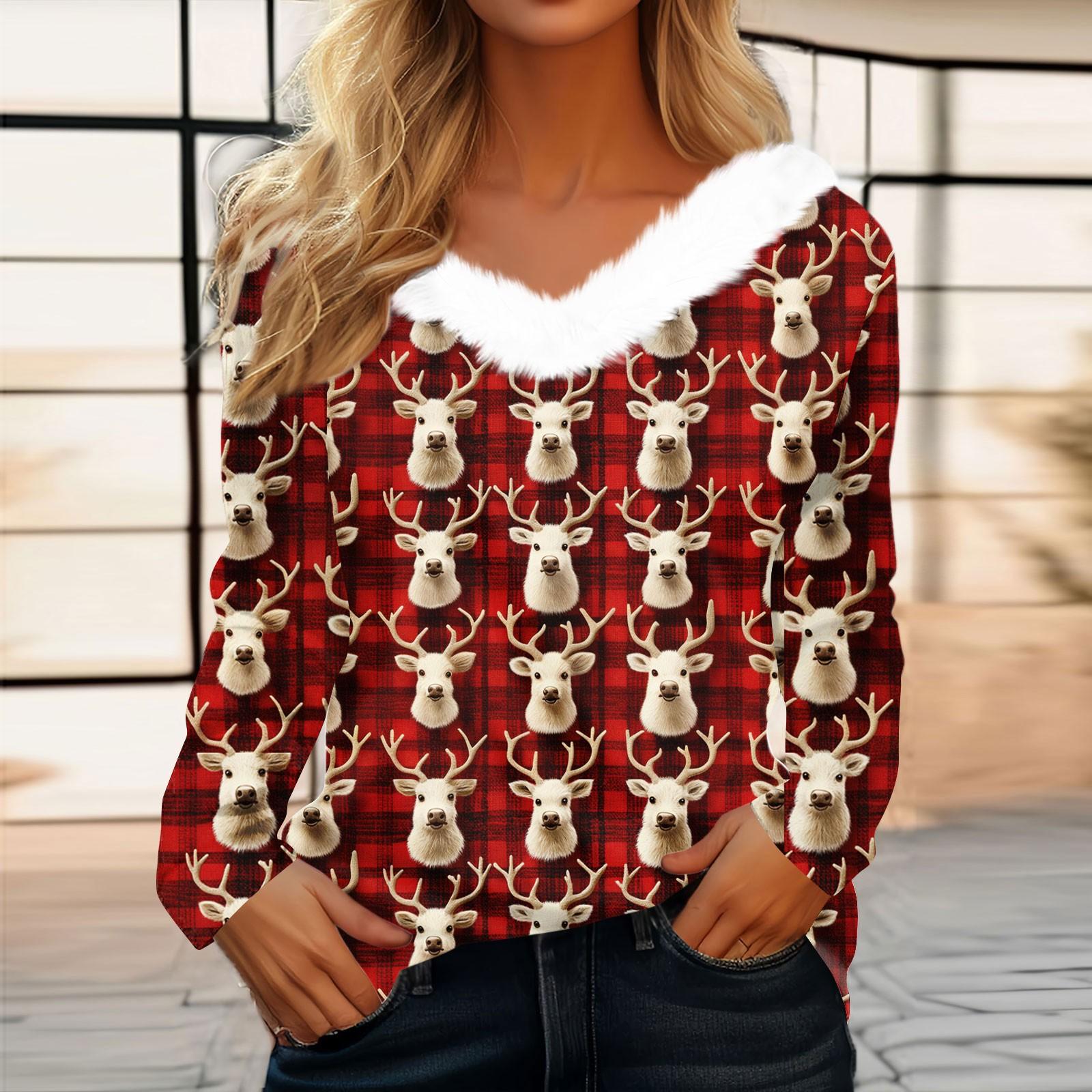 Женская футболка, рождественская рубашка с длинным рукавом, вечерние, рождественский флисовый воротник, топ с v-образным вырезом S хаки
Женская футболка, рождественская рубашка с длинным рукавом, вечерние, рождественский флисовый воротник, топ с v-образным вырезом S хаки