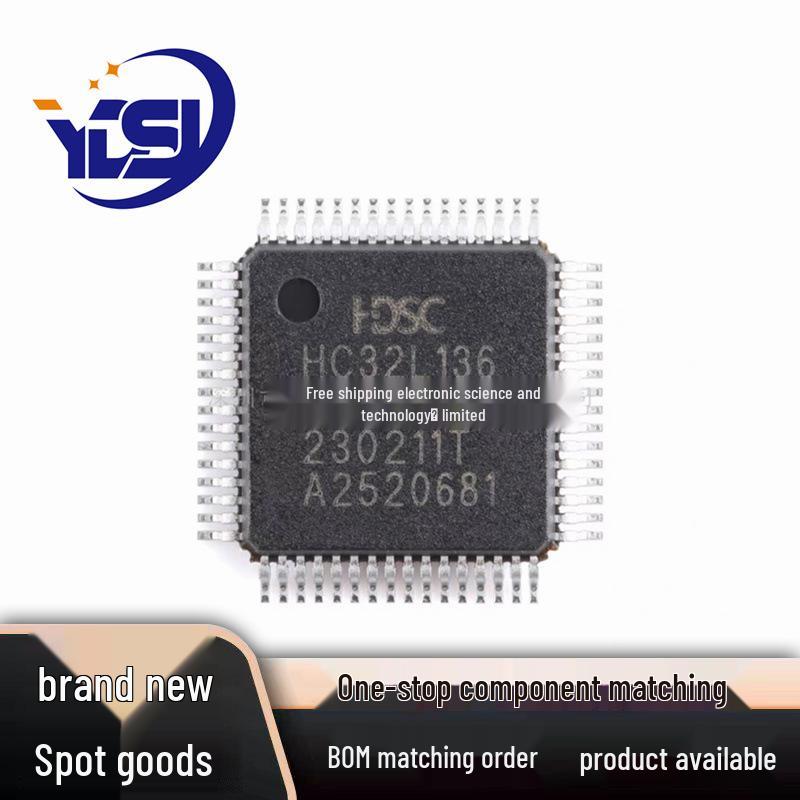 HC32L136K8TA-LQ64 32-бітний мікроконтролерний чіп ARM, LQFP-64, 48 МГц
HC32L136K8TA-LQ64 32-бітний мікроконтролерний чіп ARM, LQFP-64, 48 МГц