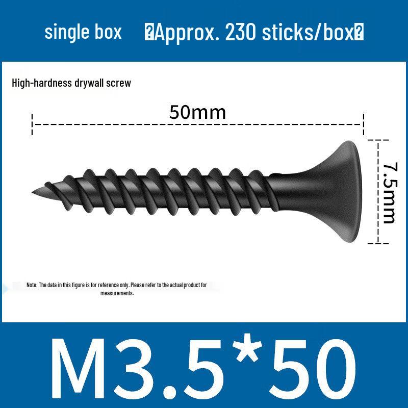 High-Strength Black Drywall Self-Tapping Screws
High-Strength Black Drywall Self-Tapping Screws