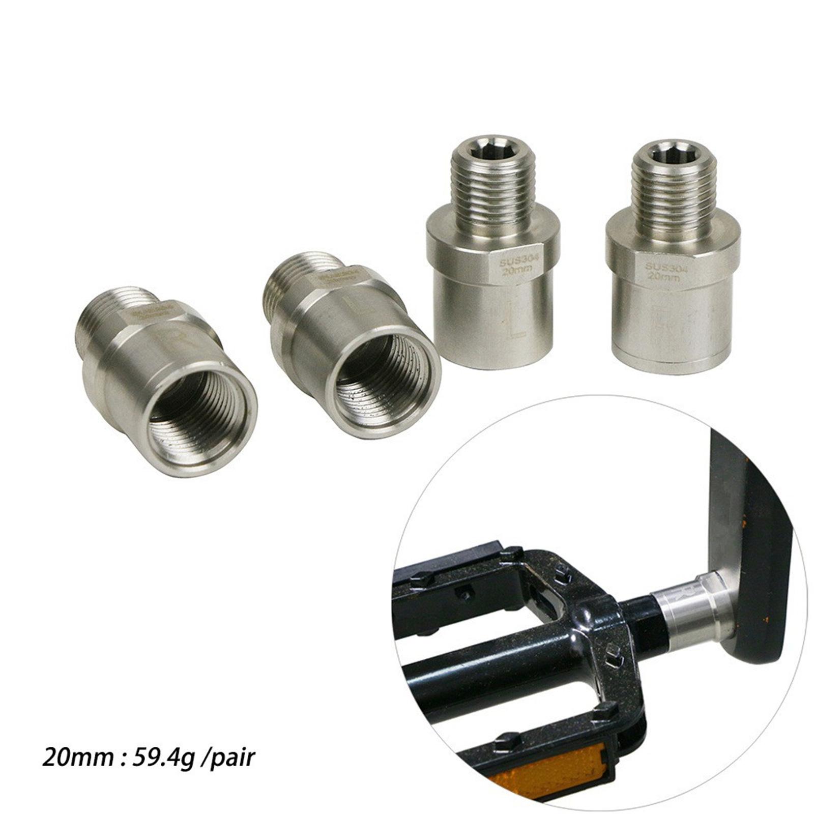 1 Pair Bicycles Pedal Extender Bike Pedal Spacer Extension Stainless Steel 9/16 inch for Mountain Bike Road Bicycles
1 Pair Bicycles Pedal Extender Bike Pedal Spacer Extension Stainless Steel 9/16 inch for Mountain Bike Road Bicycles