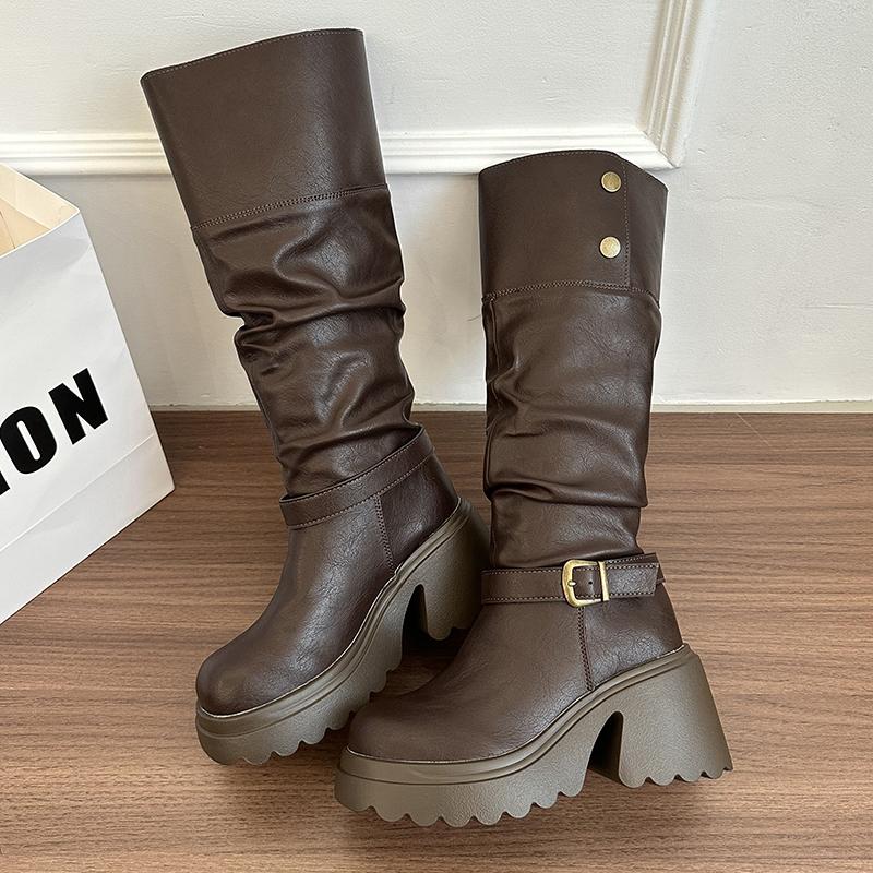 Мода Зима Винтаж Платформа Плиссированные Женские Ботинки Рыцаря Мода Пряжка на Ремне Панк Квадратные Каблуки Длинные Ботильоны 35 коричневый
Мода Зима Винтаж Платформа Плиссированные Женские Ботинки Рыцаря Мода Пряжка на Ремне Панк Квадратные Каблуки Длинные Ботильоны 35 коричневый