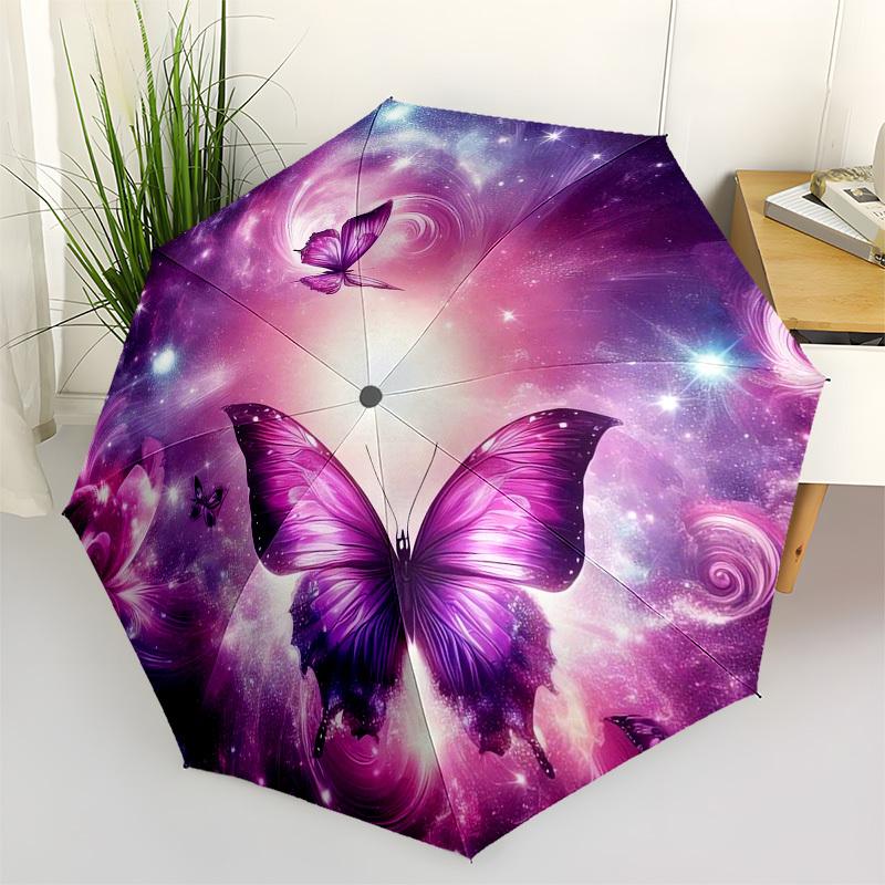 1pc Purple Butterfly Fantasy Umbrella with Plastic Handle,Suitable for All Seasons Home Travel Outdoor UmbrellaB1927
1pc Purple Butterfly Fantasy Umbrella with Plastic Handle,Suitable for All Seasons Home Travel Outdoor UmbrellaB1927