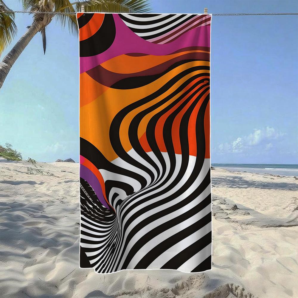 City Scene & Abstract Wave Beach Towel, Soft Quick-Drying,Perfect For Portable Outdoor Travel,Swimming, Camping And Summer Beach W40*H60(CM)
City Scene & Abstract Wave Beach Towel, Soft Quick-Drying,Perfect For Portable Outdoor Travel,Swimming, Camping And Summer Beach W40*H60(CM)