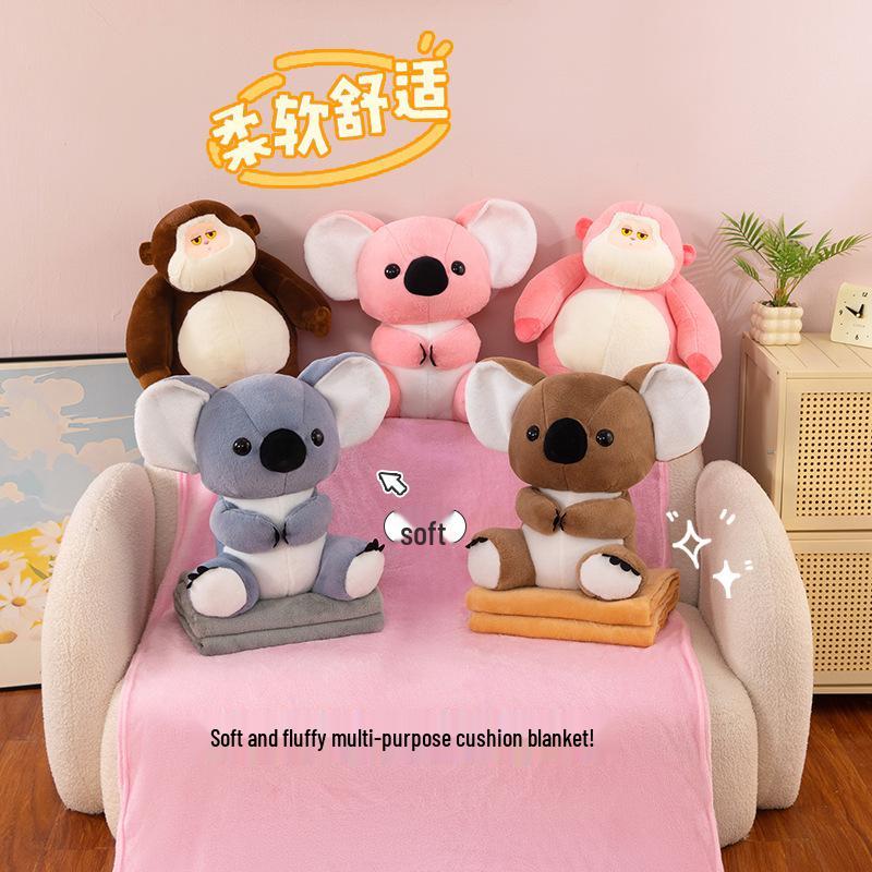 Koala Plush Pillow & Quilt: 2-in-1 Office Car Nap & Waist Support Essential 40*45cm 0.6kg
Koala Plush Pillow & Quilt: 2-in-1 Office Car Nap & Waist Support Essential 40*45cm 0.6kg